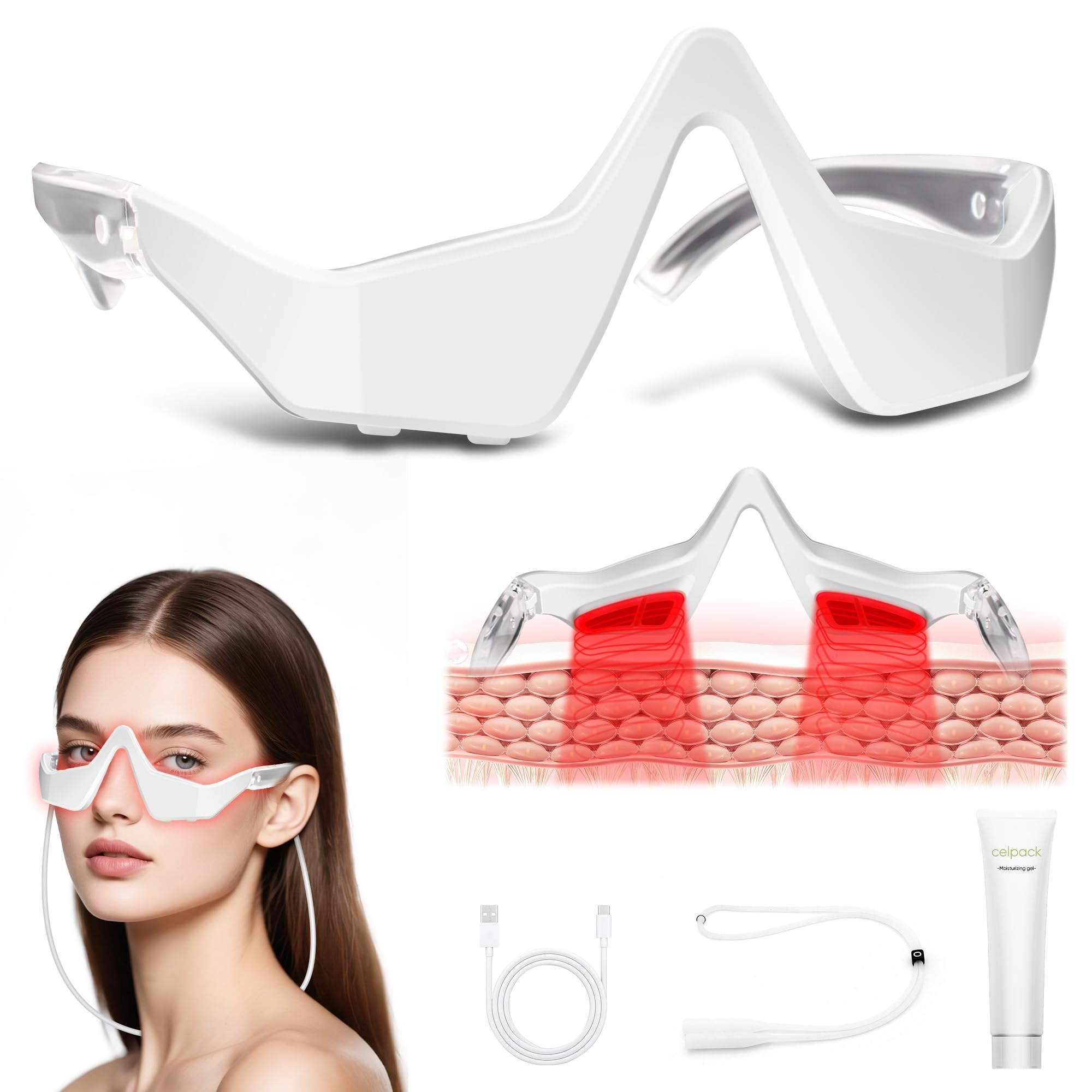 แว่นตาเครื่องนวดตาด้วยแสงสีแดง - Light Therapy Glasses บทวิจารณ์และราคา